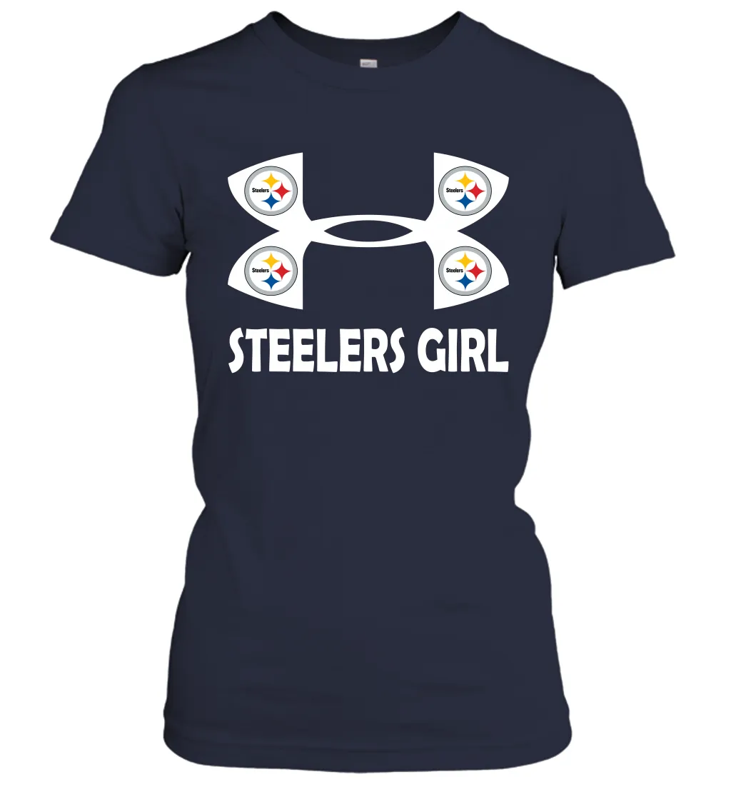 Pittsburgh Steelers Girl Under Armour Football Short Sleeve