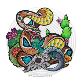 Pulsar Psychedelic Rattlesnake Sticker | 4