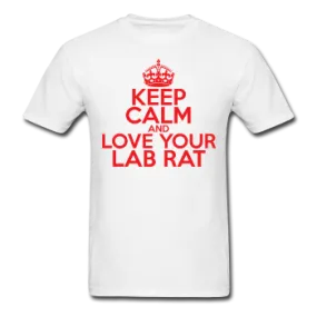 "Keep Calm and Love Your Lab Rat" (red) - Men's T-Shirt