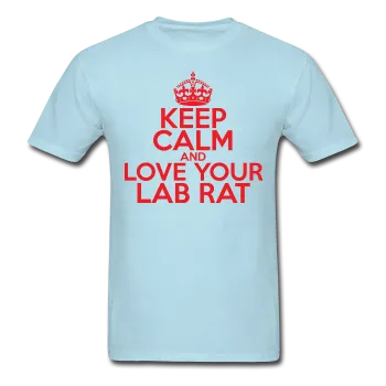 "Keep Calm and Love Your Lab Rat" (red) - Men's T-Shirt