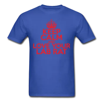 "Keep Calm and Love Your Lab Rat" (red) - Men's T-Shirt