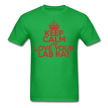 "Keep Calm and Love Your Lab Rat" (red) - Men's T-Shirt