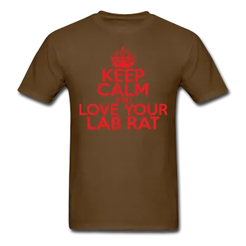 "Keep Calm and Love Your Lab Rat" (red) - Men's T-Shirt