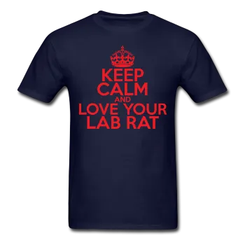 "Keep Calm and Love Your Lab Rat" (red) - Men's T-Shirt