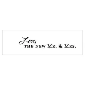 "Love, the New Mr. & Mrs." Confetti Cards Indigo Blue (Pack of 1)