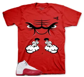 Retro 12 Cherry Raging Face Shirt