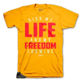 Retro 8 Air Raid Shirt - My Life - Orange