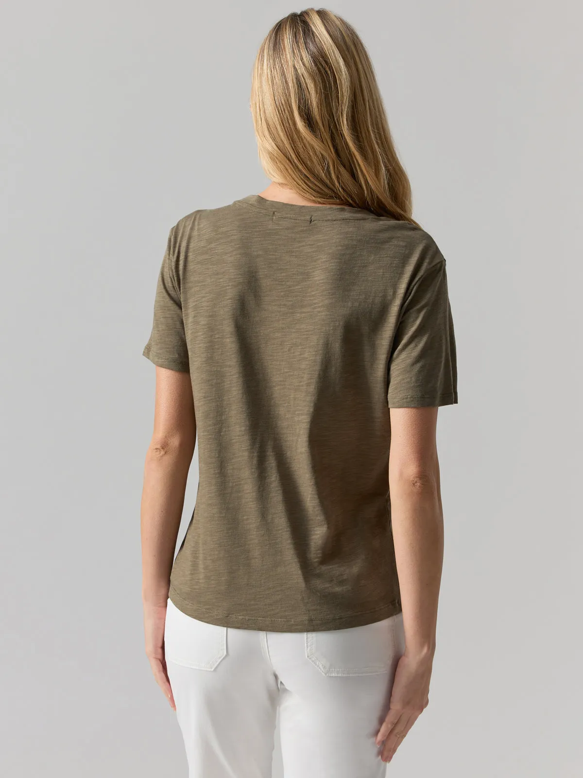 Riptide Twist Tee Burnt Olive