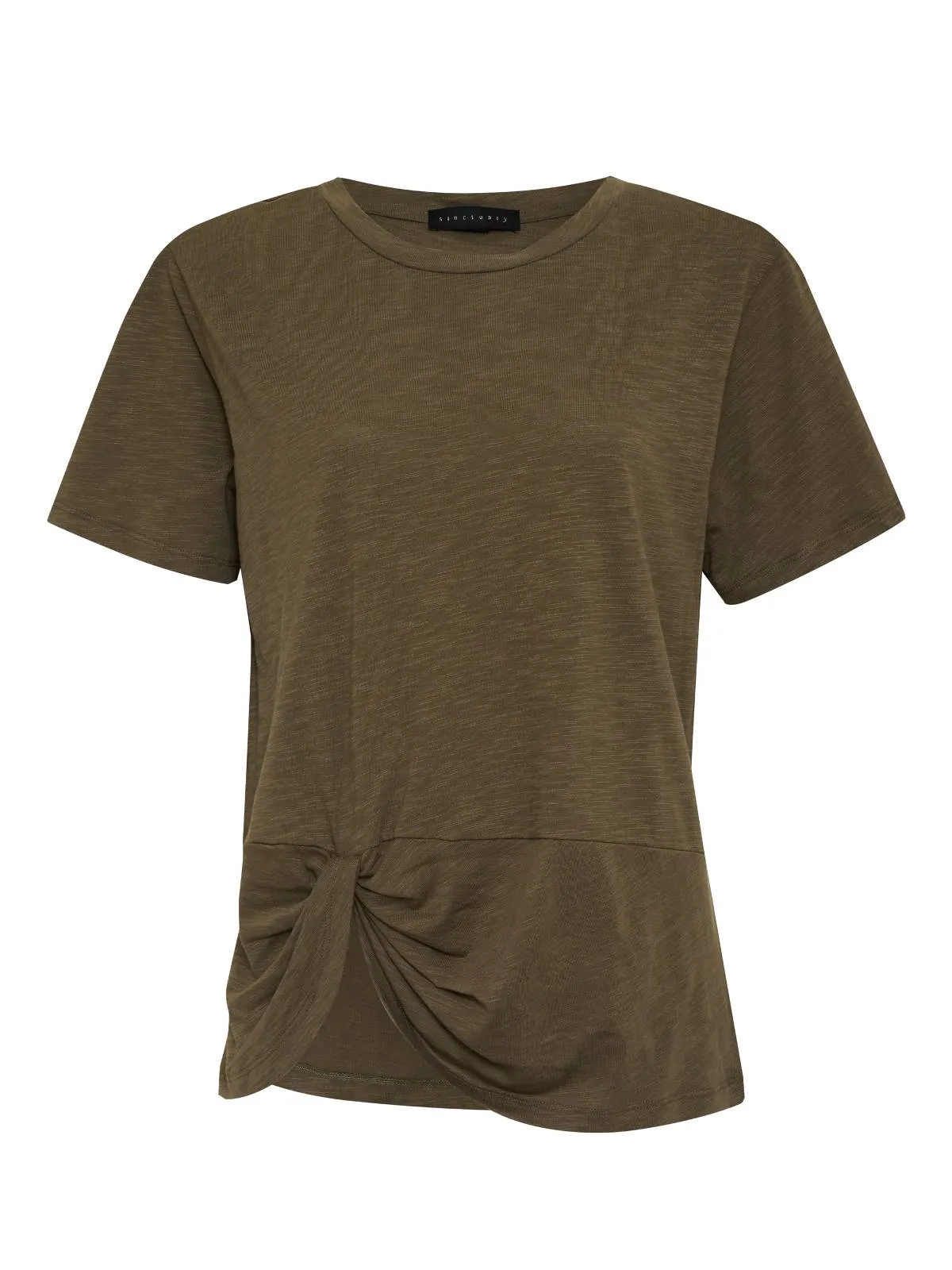 Riptide Twist Tee Burnt Olive