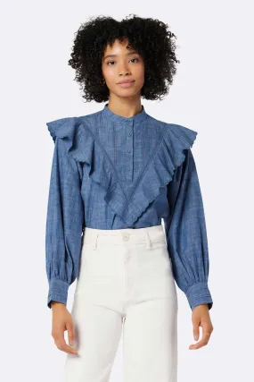 Rivoire Cotton Chambray Top