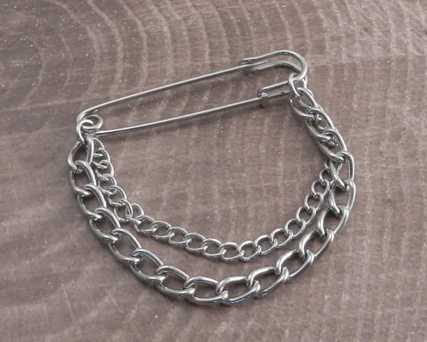 Safety Pin 2 Row Chain