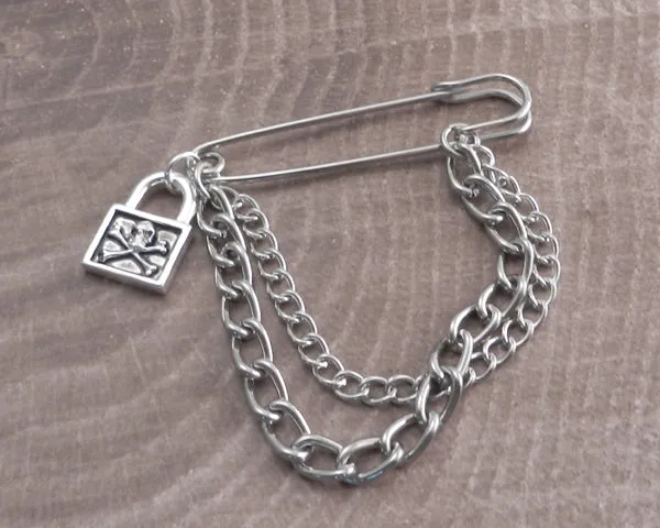 Safety Pin 2 Row Chain