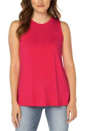 SLEEVELESS SCOOP NECK TANK