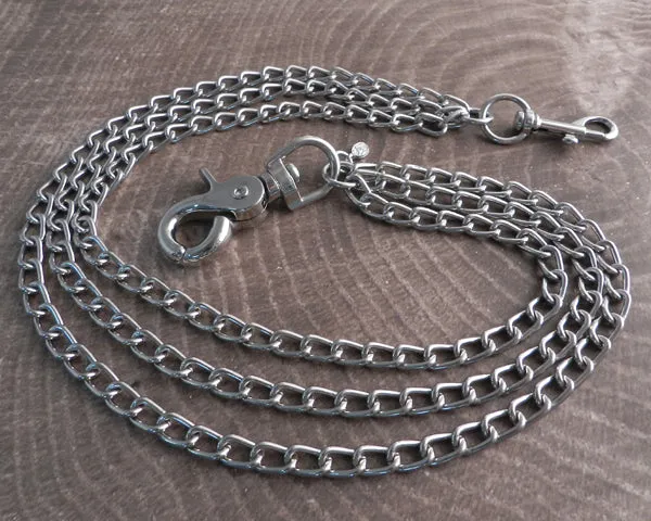 Splicer Chrome Triple Wallet Chain