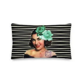 Tahiya Black & White Stripes | Cotton Cushion