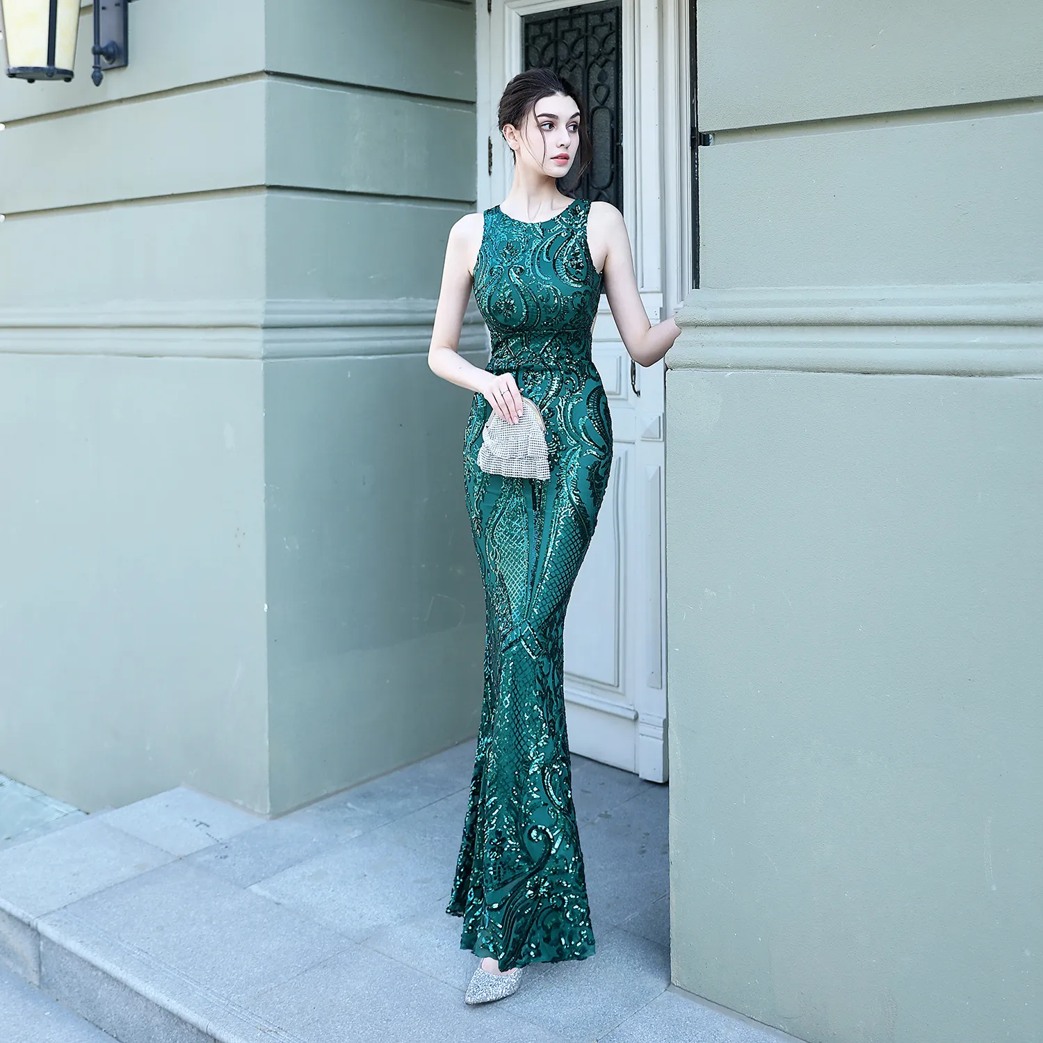 The Pandora Sleeveless Mermaid Gown (Available in 6 Colours)