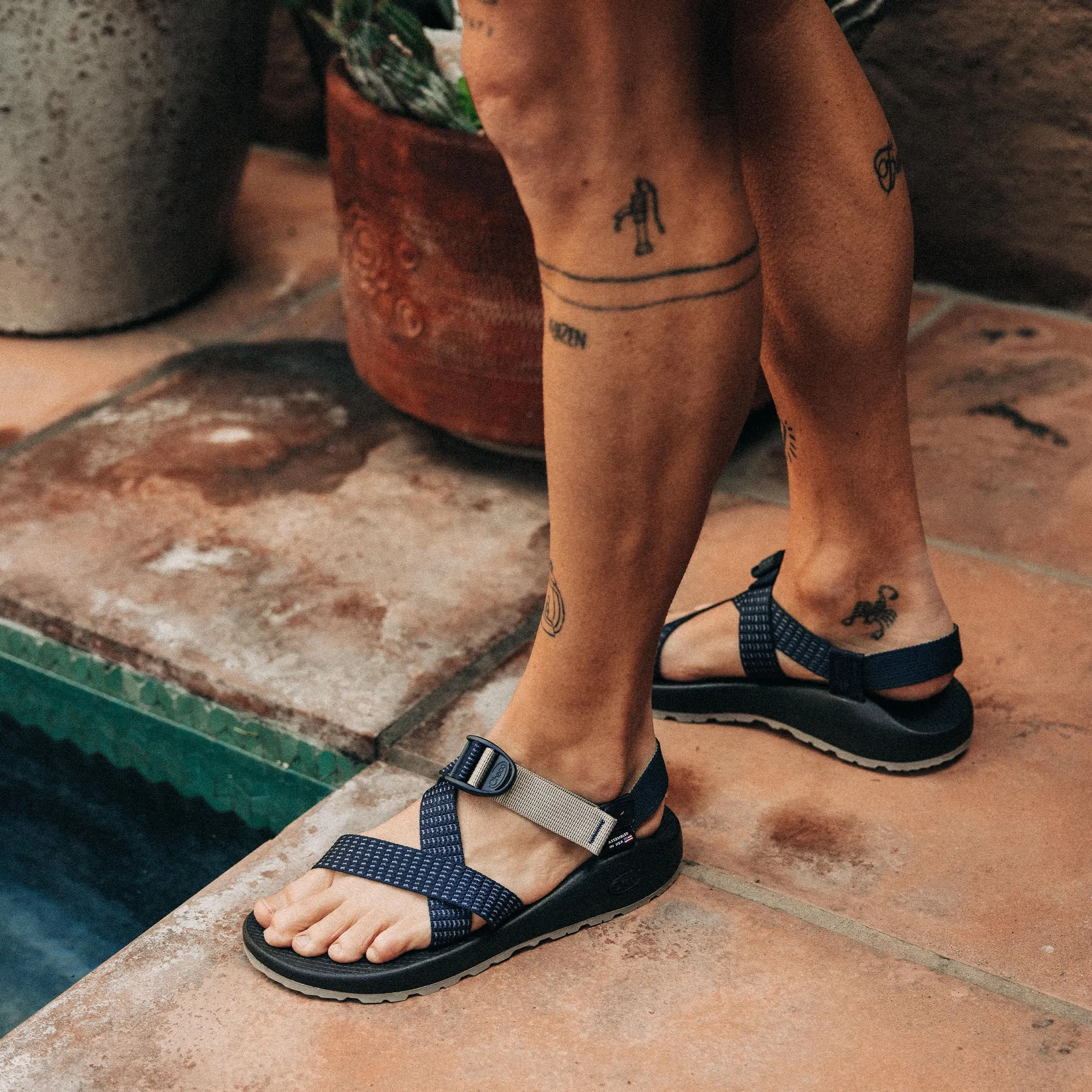 The Taylor Stitch x Chaco Z/1 USA Classic in Navy Waffle