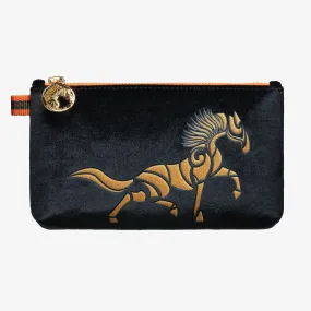 Velvet Beltbag "Starlight Black" with golden print