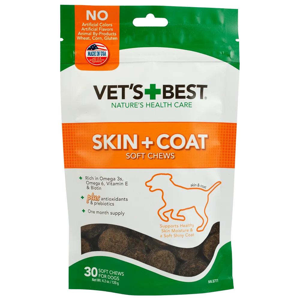 Vet's Best Skin & Coat Soft Chews 30ct