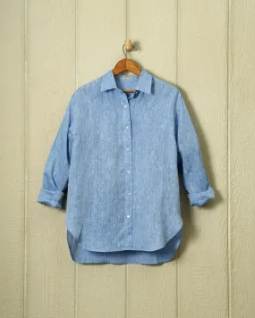 Women's Linen Shirt in Chambray