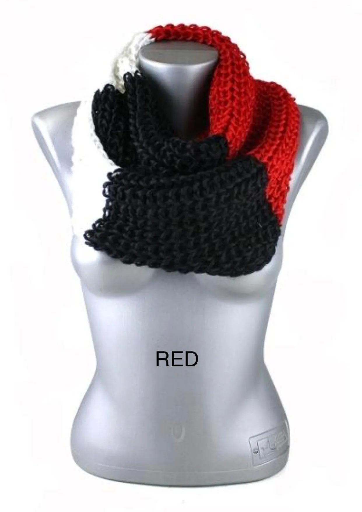 Womens Winter Scarf | Striped Infinity Warm Knit Scarf